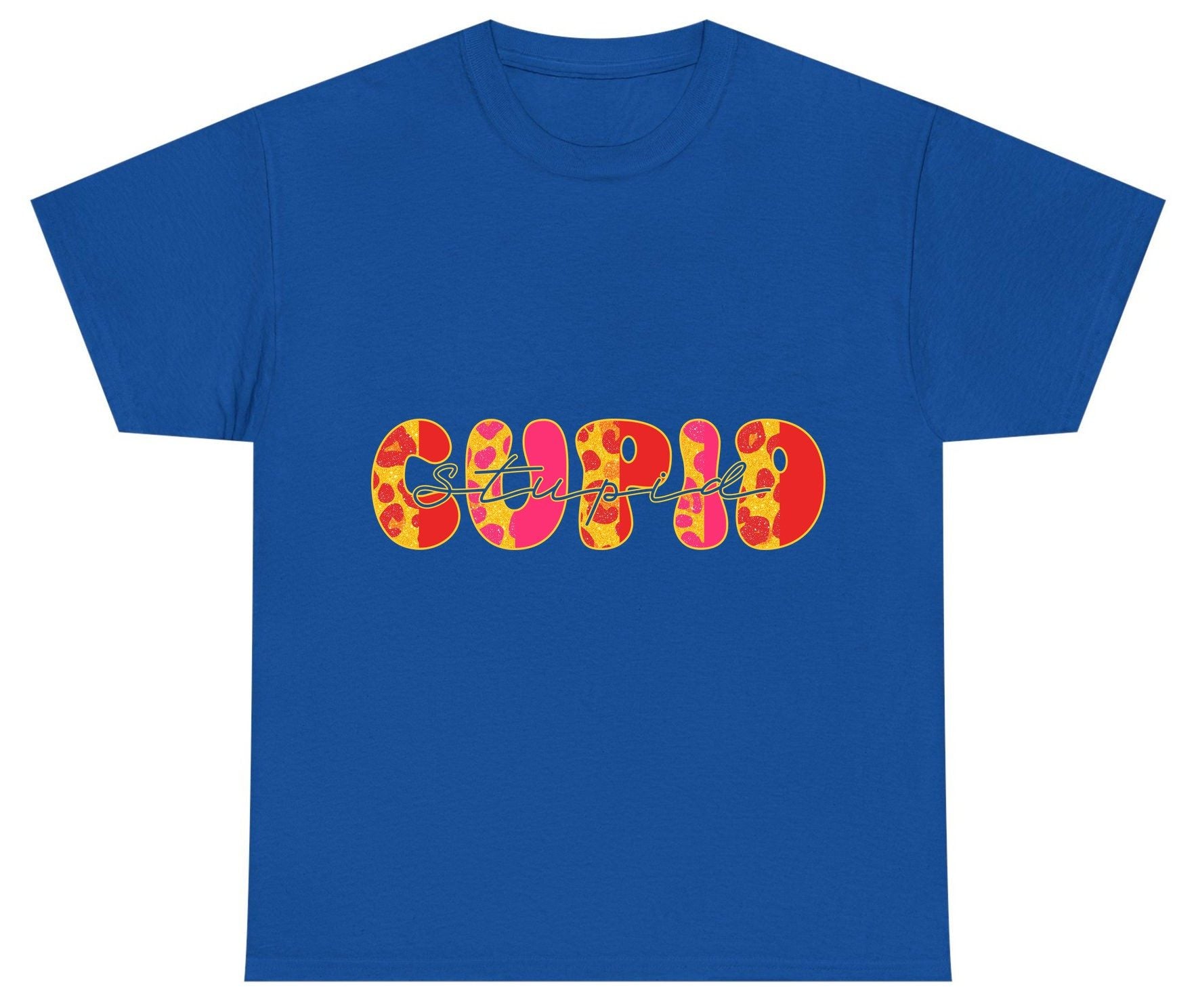 Stupid Cupid anti-Valentine's Day Youth T-Shirt Royal product mockup