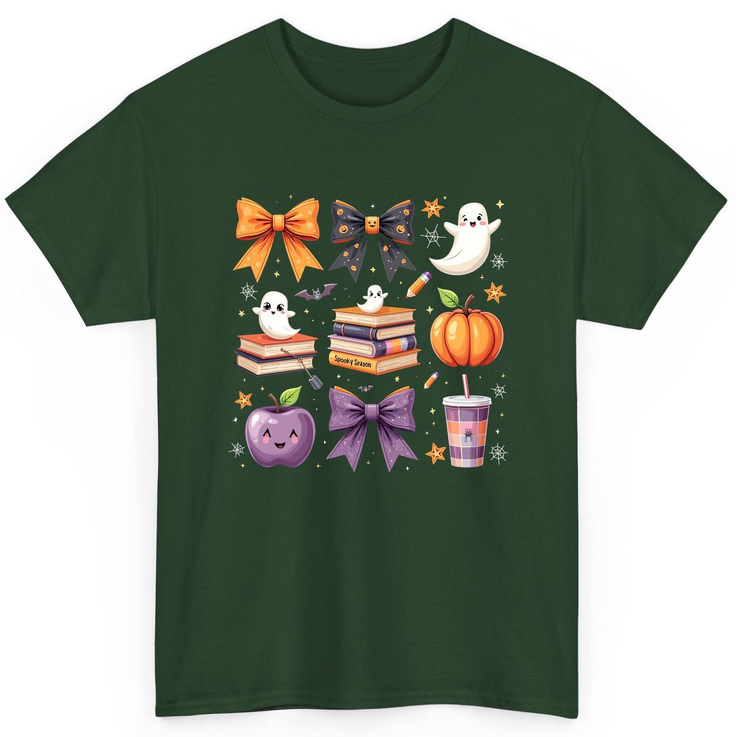 Spooky Season Halloween T-Shirt Forest Green product mockup