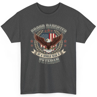 Proud Daughter of a World War Ii Veteran wwii veteran T-Shirt Dark Heather product mockup