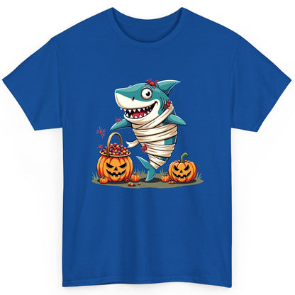 Mummy Shark Halloween shark T-Shirt Royal product mockup