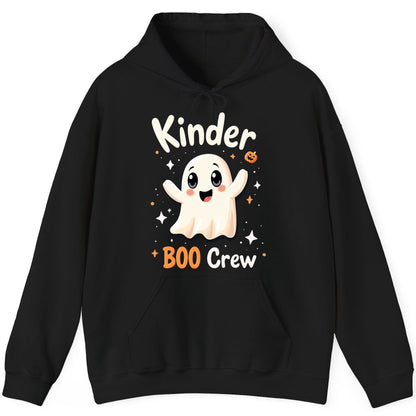 Kinder Boo Crew cute ghost Hoodie Black product mockup