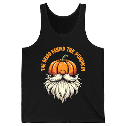 The Beard Behind the Pumpkin Halloween gnome Tank Top Black product mockup