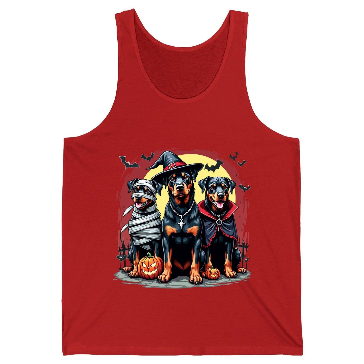 Rottweiler Halloween Costumes rottweiler Tank Top Red product mockup