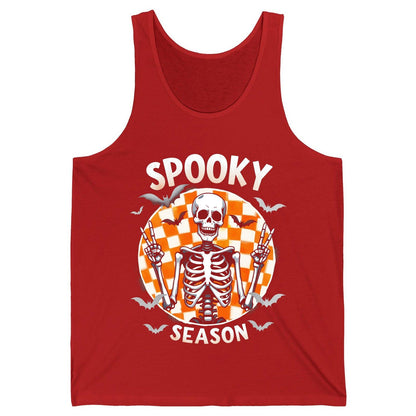 Spooky Season Halloween skeleton Tank Top Red product mockup