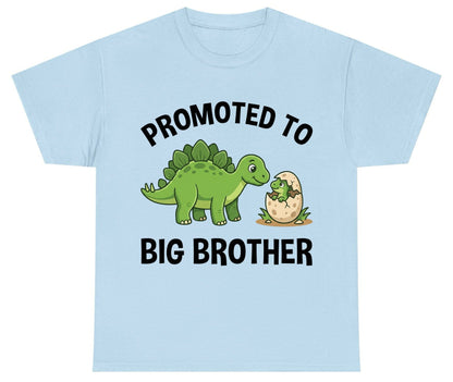 Promoted to Big Brother Dinosaur Youth T-Shirt - product mockup - Light Blue