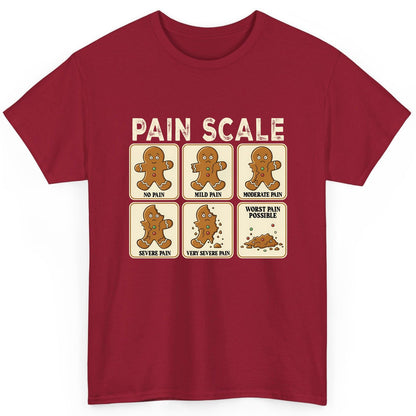 Pain Scale gingerbread man pain scale T-Shirt Cardinal Red product mockup