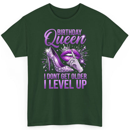 Birthday Queen I Don't Get Older I Level Up birthday celebration T-Shirt Forest Green product mockup
