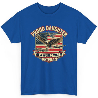 Proud Daughter of a World War Ii Veteran world war ii veteran T-Shirt Royal product mockup
