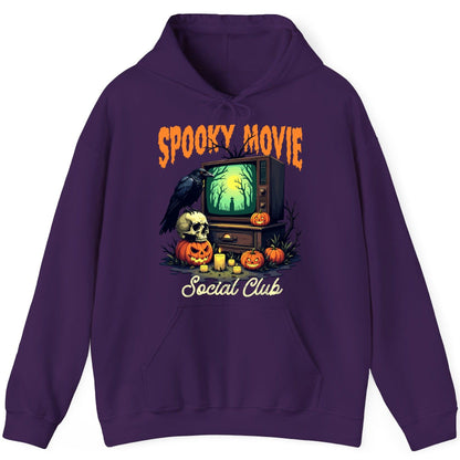 Spooky Movie Social Club Halloween Hoodie Purple product mockup