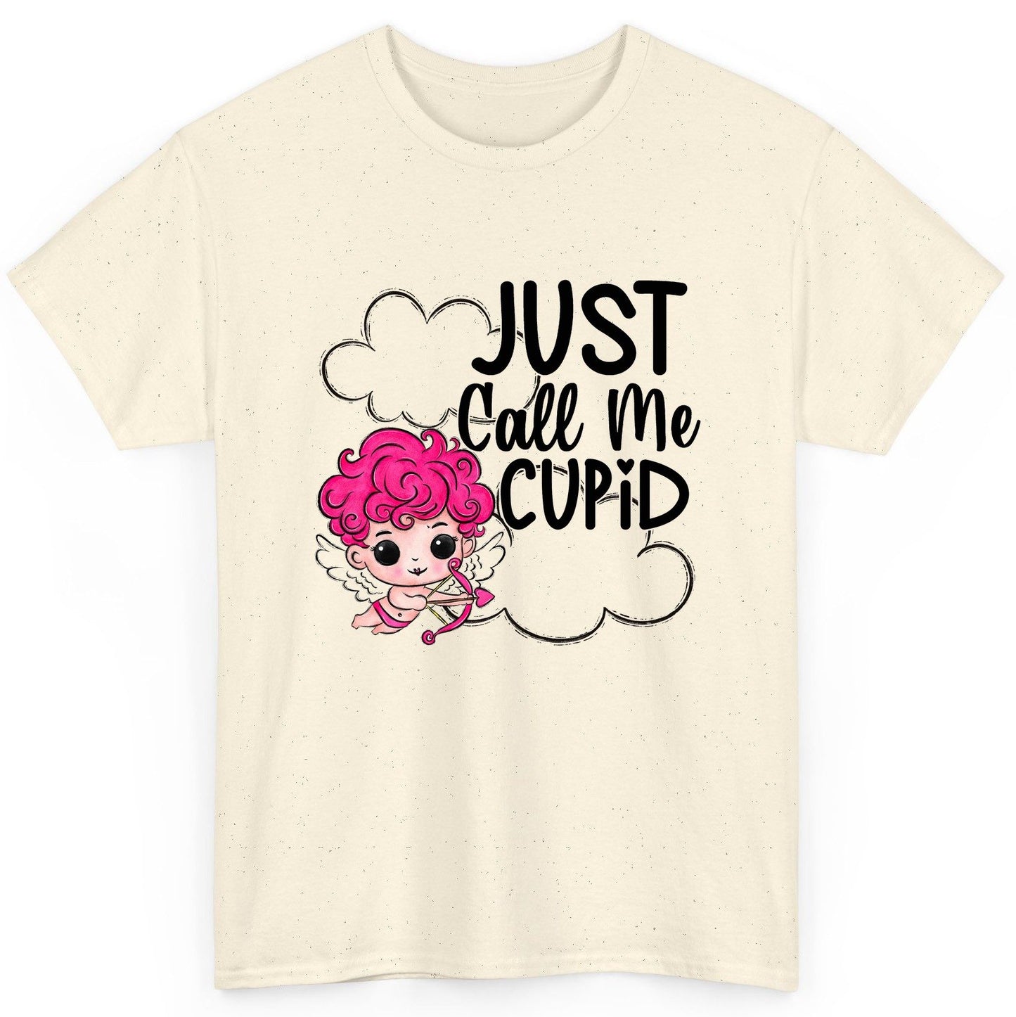 Just Call Me Cupid cupid T-Shirt Natural product mockup