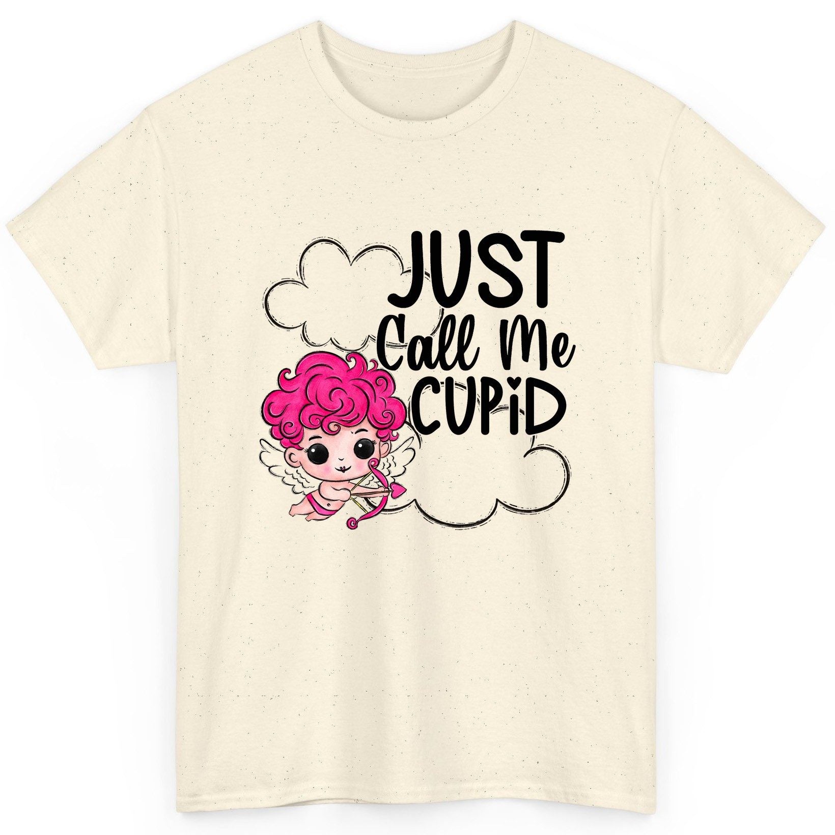 Just Call Me Cupid cupid T-Shirt Natural product mockup