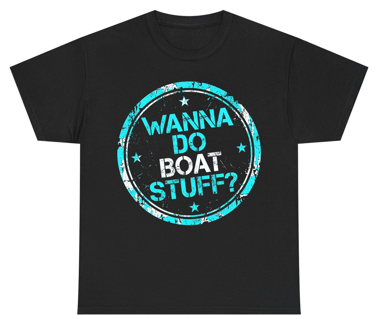 WANNA DO BOAT STUFF Funny Boating Youth T-Shirt - product mockup - Black