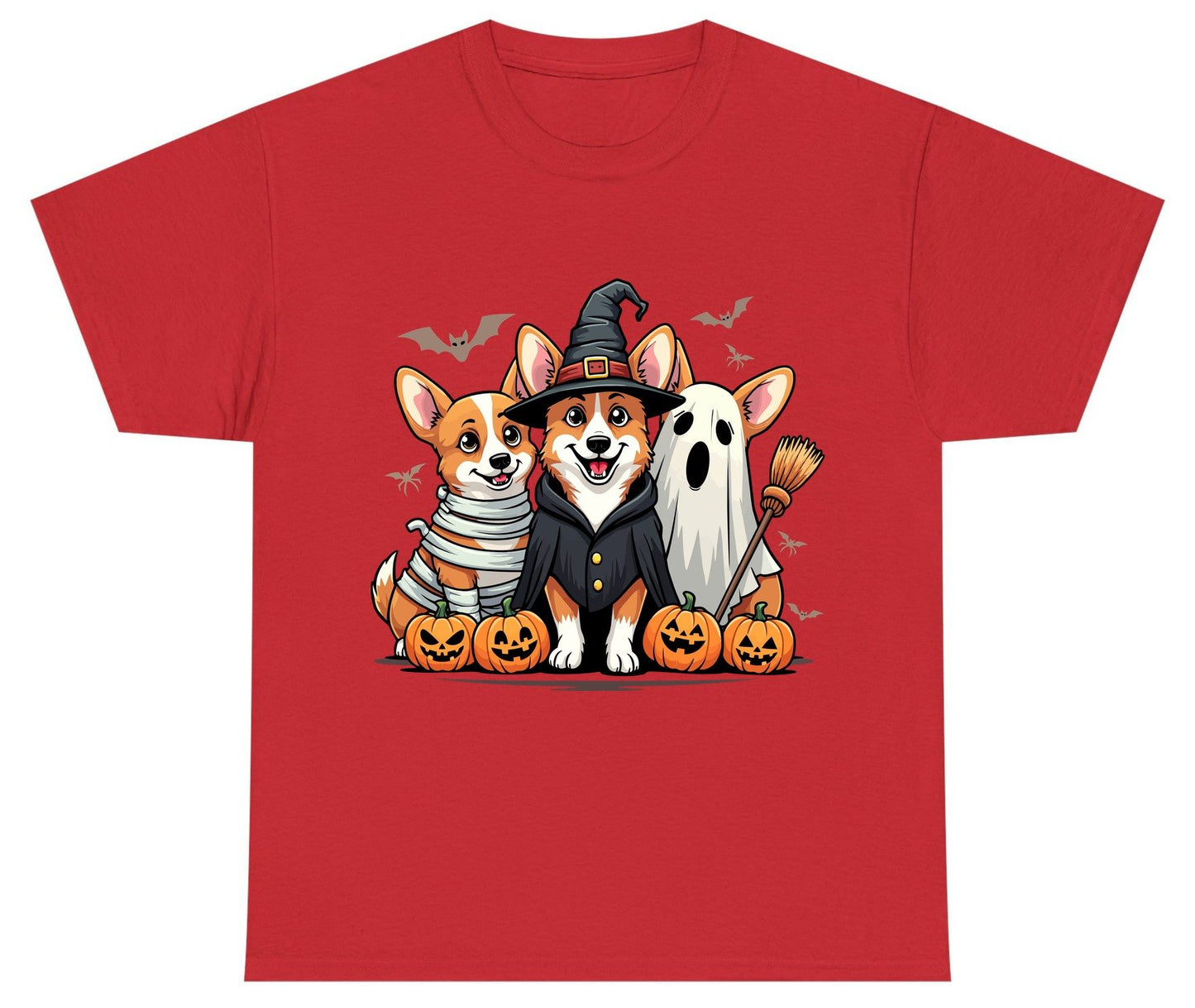 Halloween Corgi Trio Halloween corgis Youth T-Shirt Red product mockup