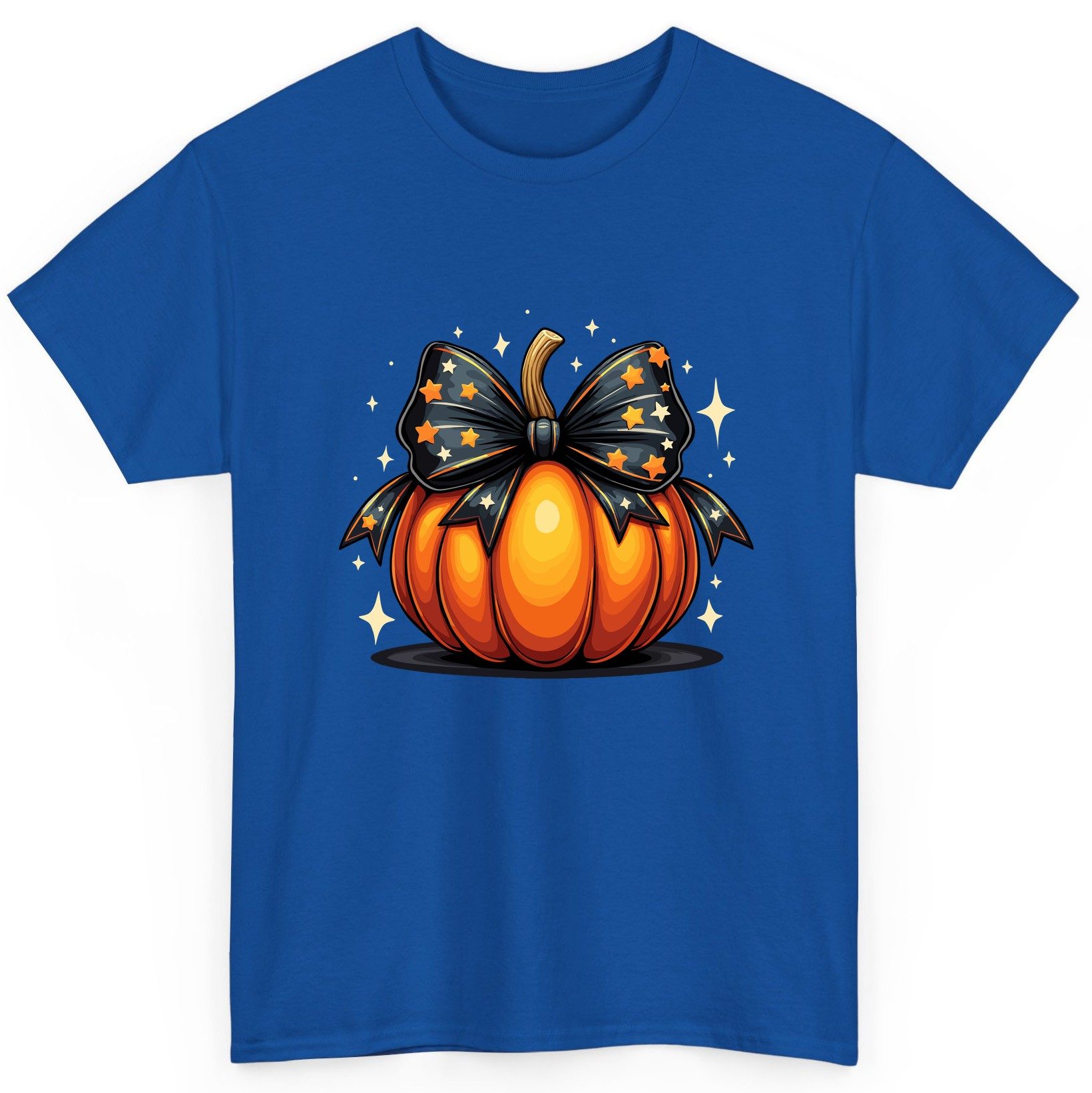Starry Bow Pumpkin Halloween pumpkin T-Shirt Royal product mockup