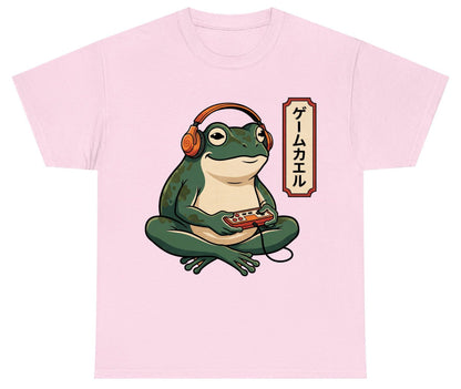 ゲームカエル gamer frog Youth T-Shirt Light Pink product mockup
