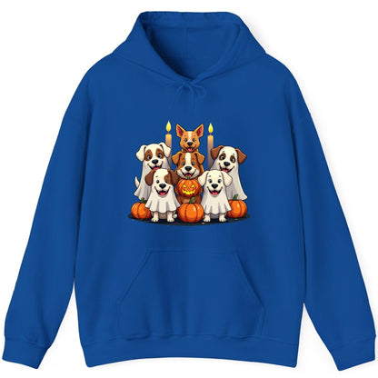 Cute Ghost Dogs Halloween Halloween dogs Hoodie Royal product mockup