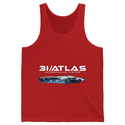 31 Atlas Interstellar Visitor sci-fi spaceship Tank Top Red product mockup