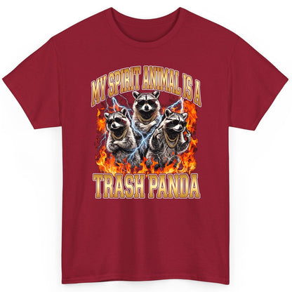 My Spirit Animal Is a Trash Panda raccoon T-Shirt Cardinal Red product mockup
