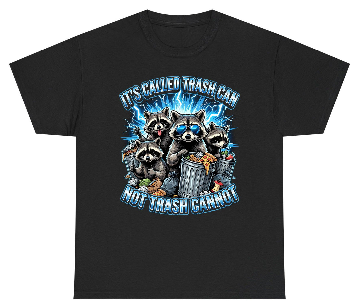 It's Called Trash Can Not Trash Cannot raccoons Youth T-Shirt Black product mockup