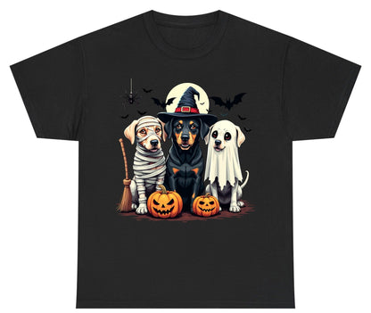 Halloween Dogs in Costumes dogs in Halloween costumes Youth T-Shirt Black product mockup