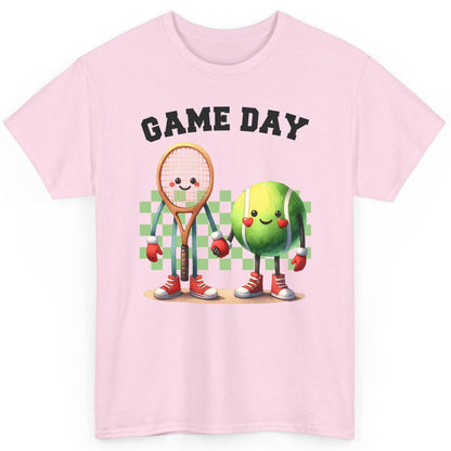 Game Day tennis T-Shirt Light Pink product mockup
