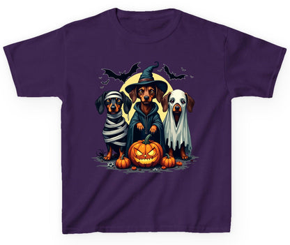 Dachshund Halloween Costumes dachshunds Youth T-Shirt Purple product mockup