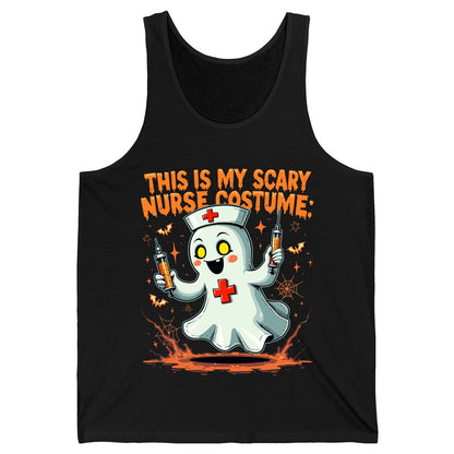 This Is My Scary Nurse Costume ghost nurse Tank Top Black product mockup