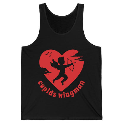 Cupids Wingman cupid Tank Top Black product mockup
