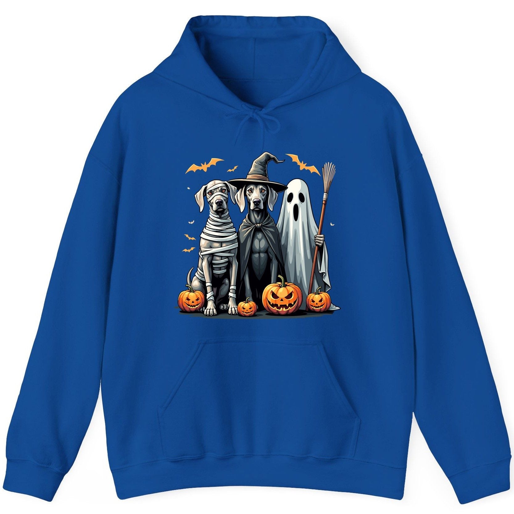 Halloween Weimaraner Dogs Halloween weimaraner dogs Hoodie Royal product mockup