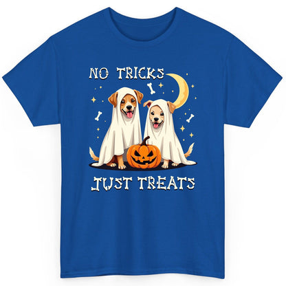 No Tricks Just Treats Halloween dogs T-Shirt Royal product mockup