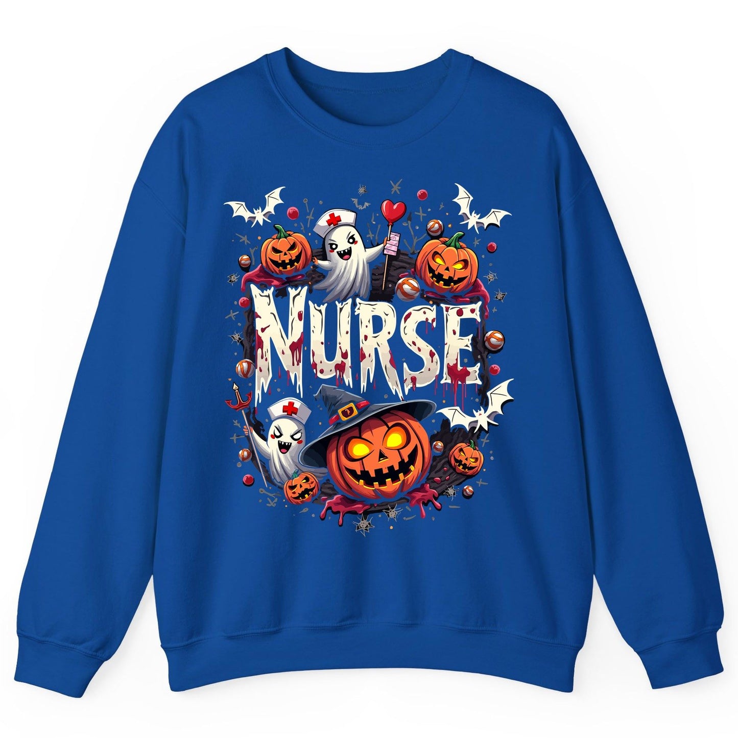 Nurse Halloween nurse Sweatshirt Royal product mockup