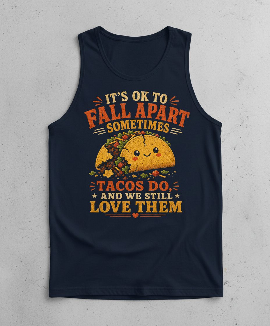 AND WE STILL LOVE THEM Tank Top - product mockup - Navy