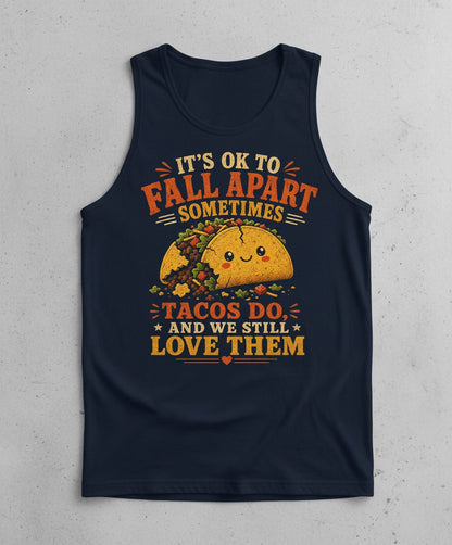 AND WE STILL LOVE THEM Tank Top - product mockup - Navy