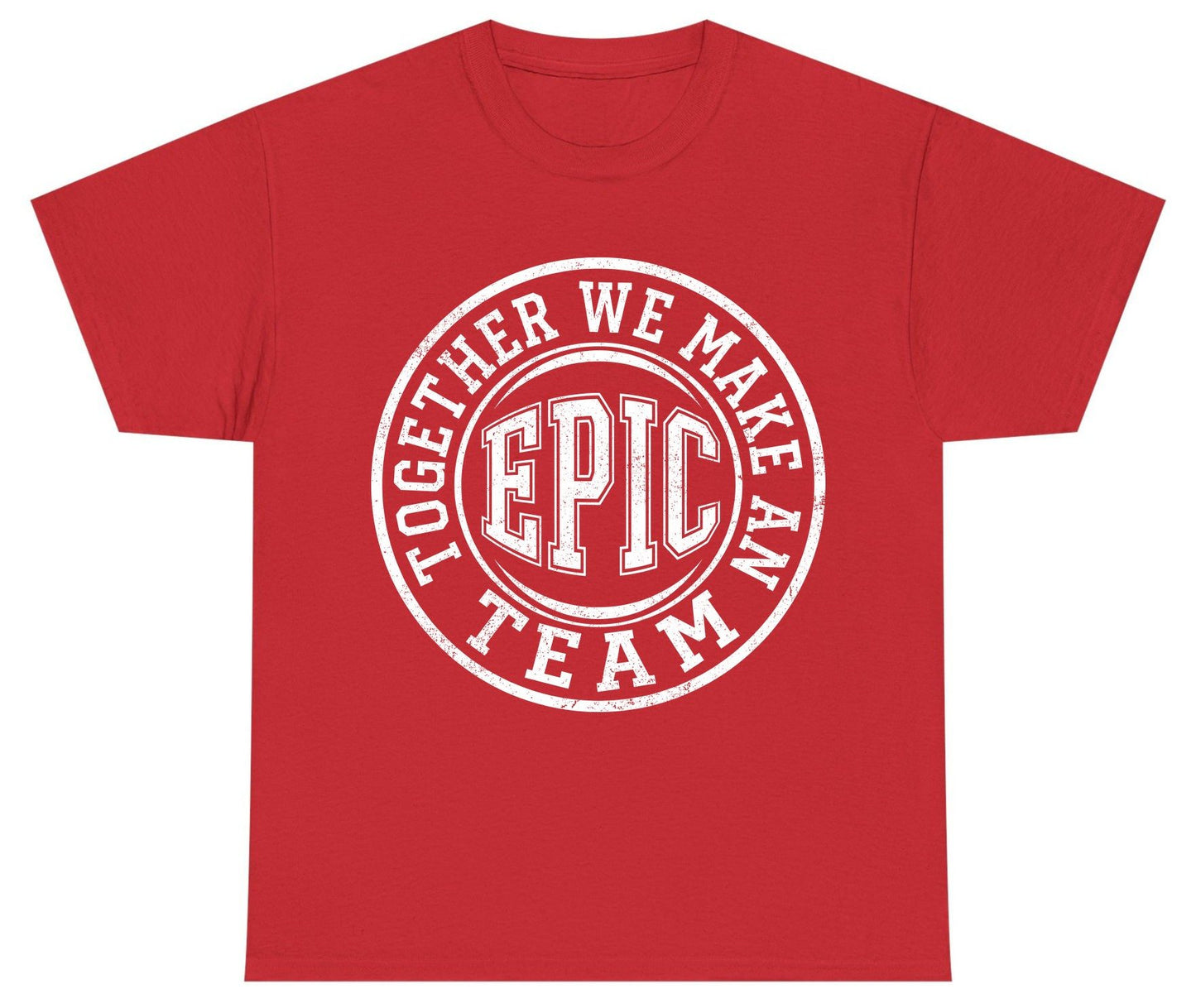 Together We Make an Epic Team teamwork Youth T-Shirt Red product mockup
