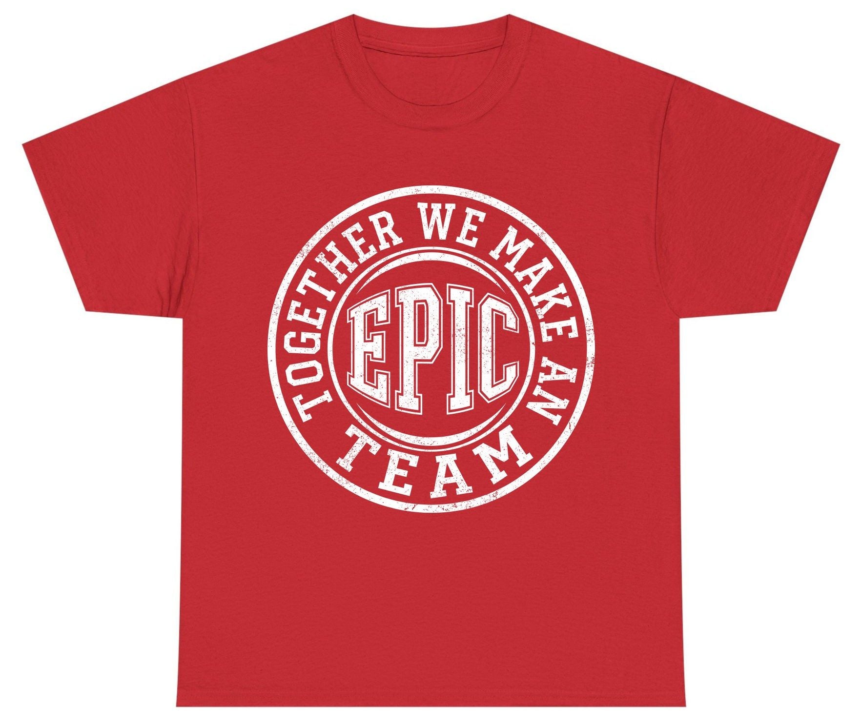 Together We Make an Epic Team teamwork Youth T-Shirt Red product mockup