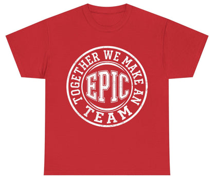 Together We Make an Epic Team teamwork Youth T-Shirt Red product mockup