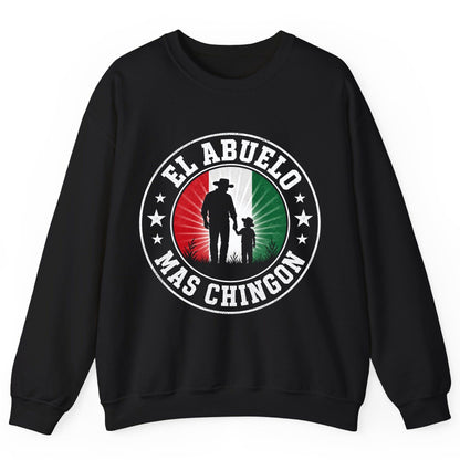 El Abuelo Mas Chingon mexican grandfather Sweatshirt Black product mockup