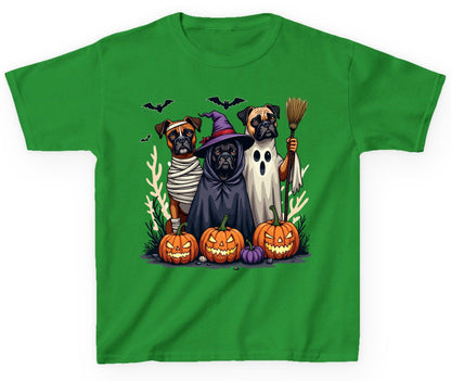 Halloween Dogs in Costume Halloween dogs Youth T-Shirt Irish Green product mockup