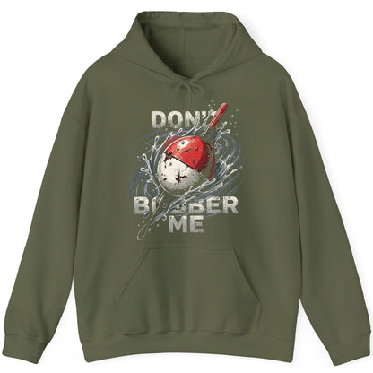 Don't Bobber Me fishing Hoodie Military Green product mockup