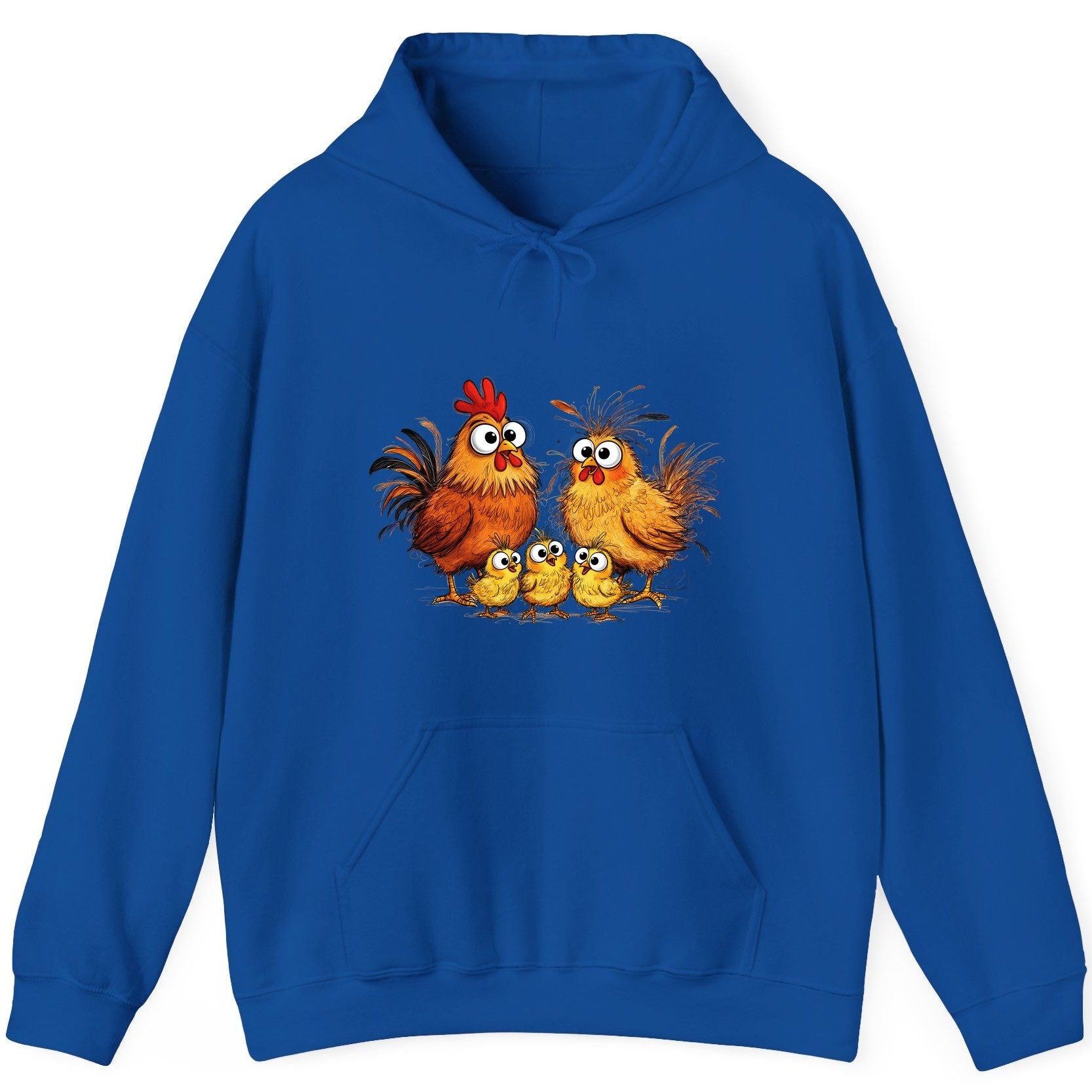 Funny Chicken Family chicken family Hoodie Royal product mockup