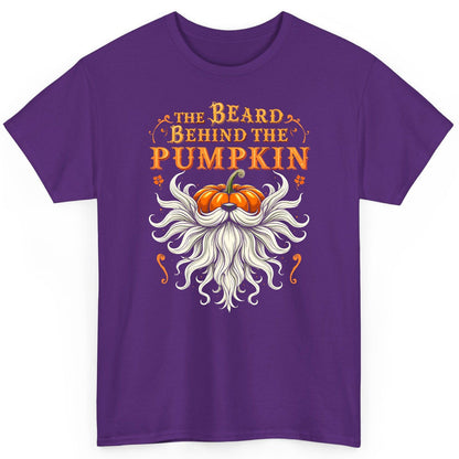 The Beard Behind the Pumpkin bearded dad T-Shirt Purple product mockup