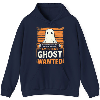 Date October 31 Offense Ghosting America's Ghost Wanted ghost Hoodie Navy product mockup