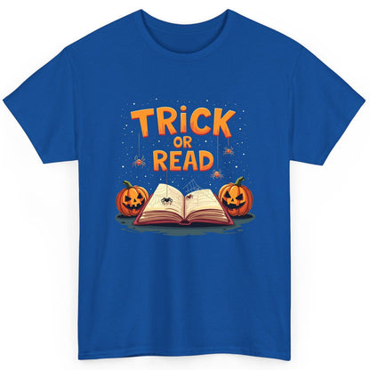 Trick or Read Halloween T-Shirt Royal product mockup