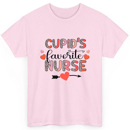 Cupid's Favorite Nurse nurse T-Shirt Light Pink product mockup