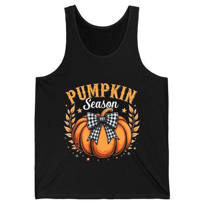 Pumpkin Season fall Tank Top Black product mockup