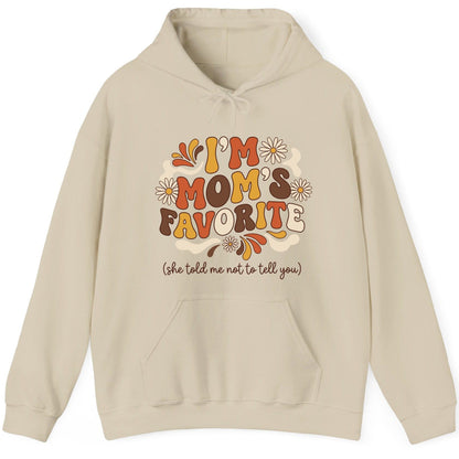 I'm Mom's Favorite (She Told Me Not to Tell You) favorite child Hoodie Sand product mockup