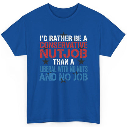 I'D RATHER BE a Conservative NUTJOB THAN a Liberal WITH NO T-Shirt - product mockup - Royal