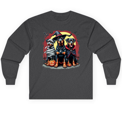 Rottweiler Halloween Costumes rottweiler Long Sleeve Tee Dark Heather product mockup