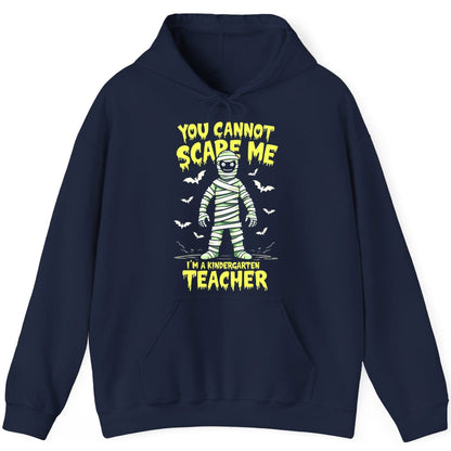 You Cannot Scare Me I'm a Kindergarten Teacher kindergarten teacher Hoodie Navy product mockup