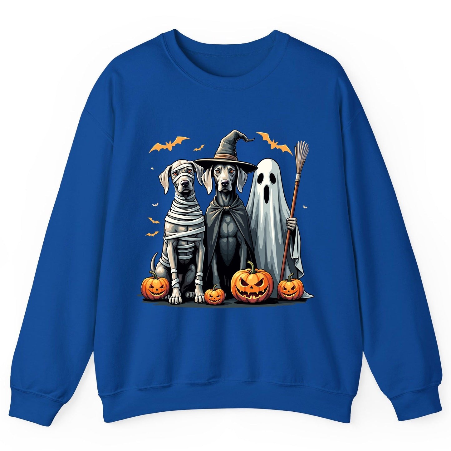 Halloween Weimaraner Dogs Halloween weimaraner dogs Sweatshirt Royal product mockup